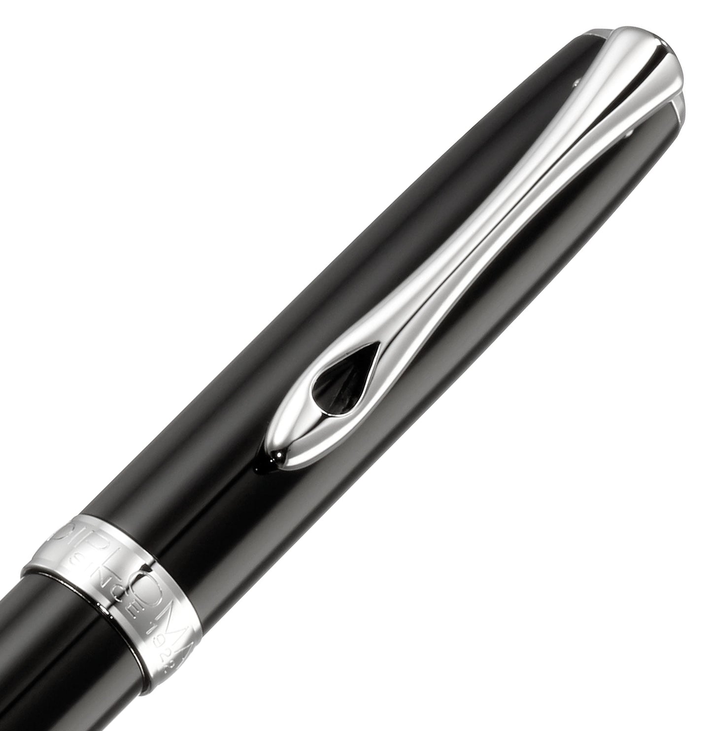 Diplomat Kugelschreiber EXCELLENCE A2 Lack Schwarz Chrom easyFlow