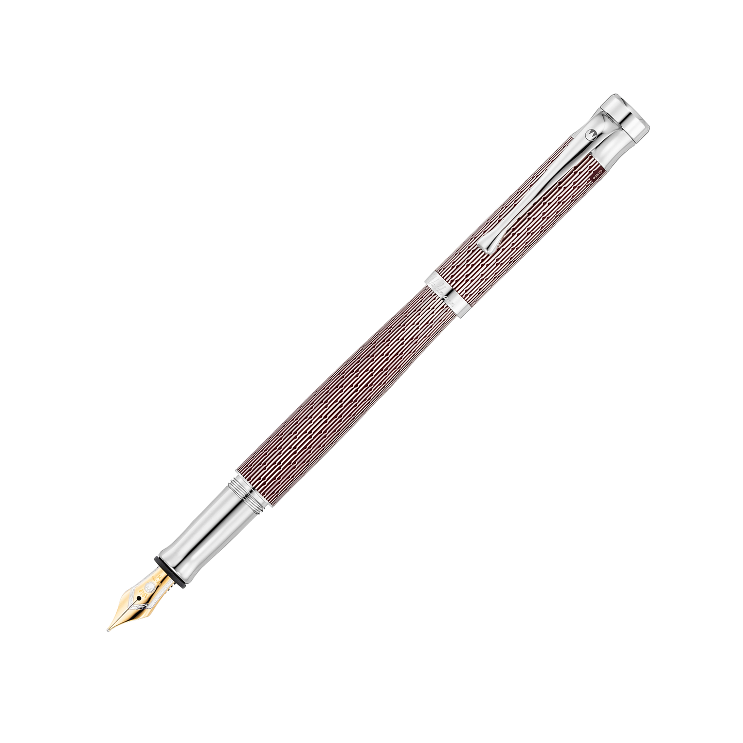 Waldmann Füllfederhalter TANGO 18k Goldfeder Imagination-Dekor Burgundrot