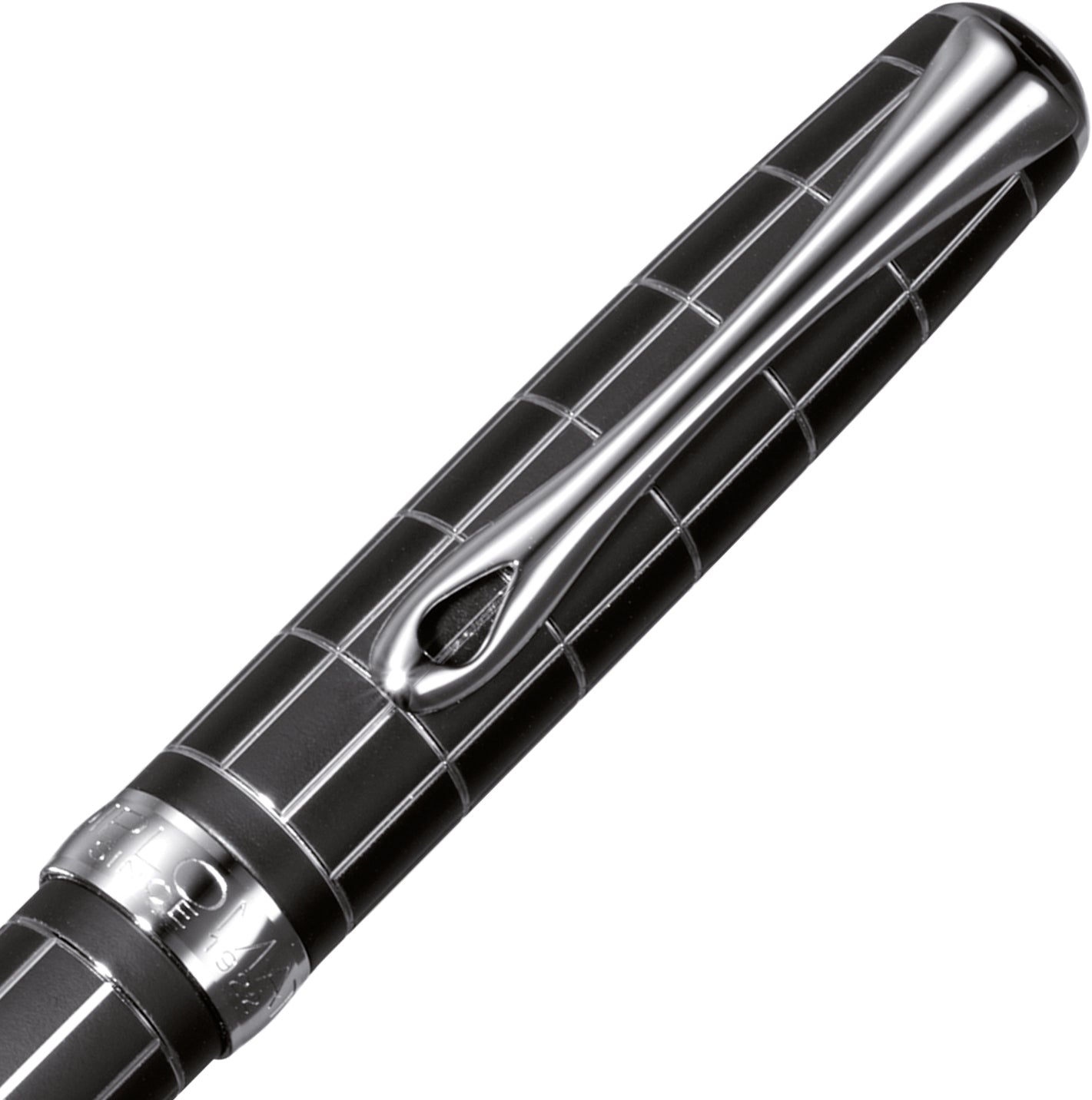 Diplomat Kugelschreiber EXCELLENCE A Plus Raute Guillochiert Lapis Schwarz