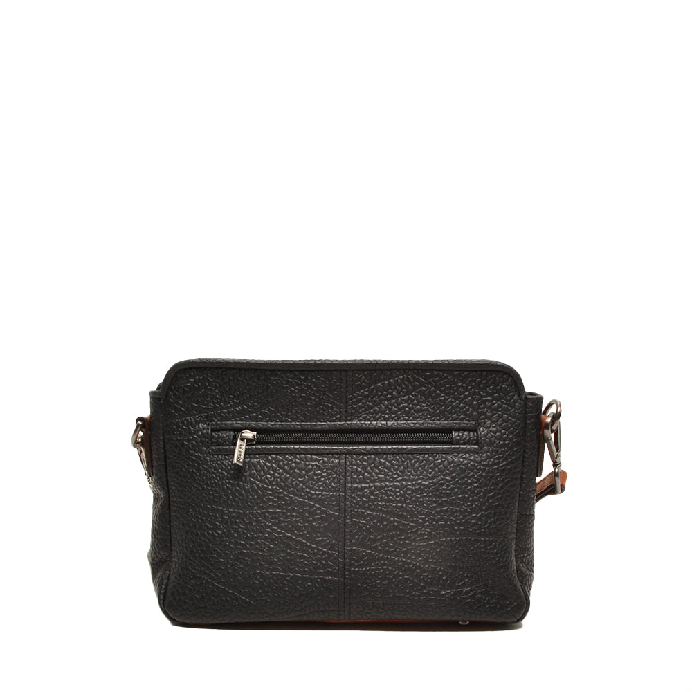 Berba Crossbody Bag Chamonix Schwarz | Echtes Leder