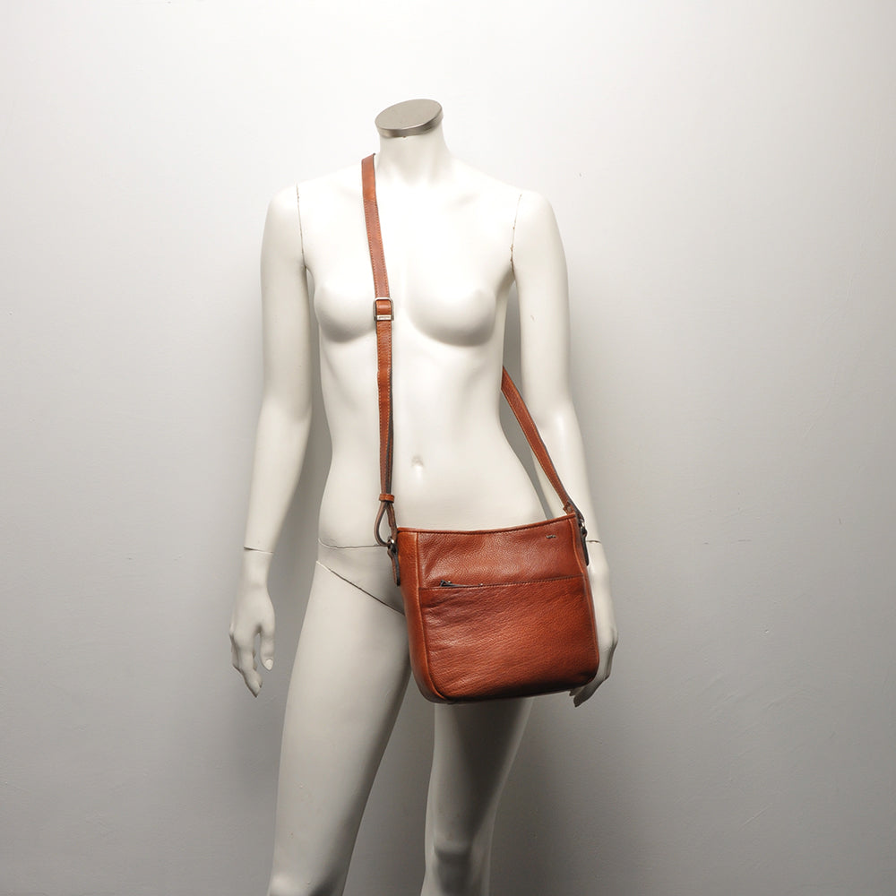 Berba Crossbody Bag Lucca Brandy | Echtes Leder