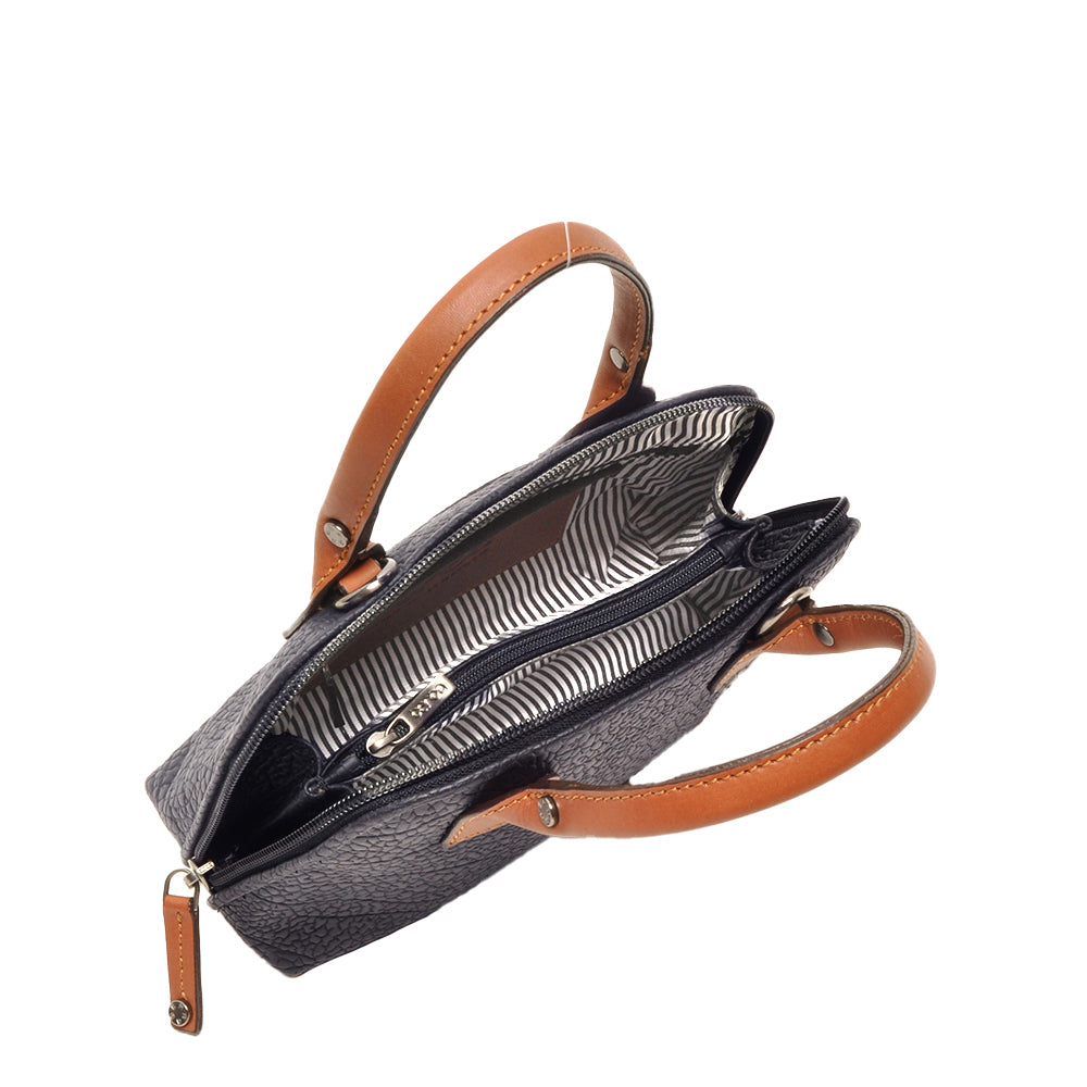 Berba Mini-Tasche Chamonix Navy | Echtes Leder