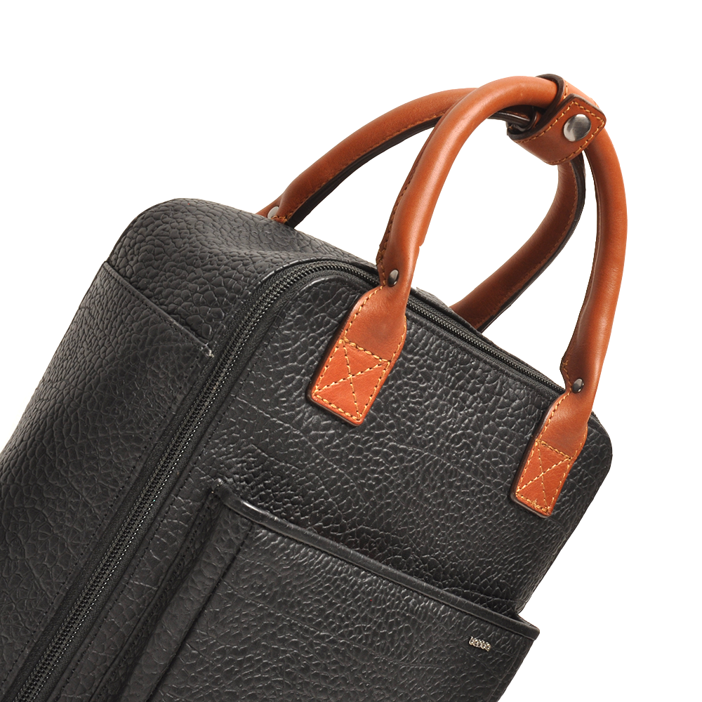 Berba Rucksack Chamonix Black | Echtes Leder
