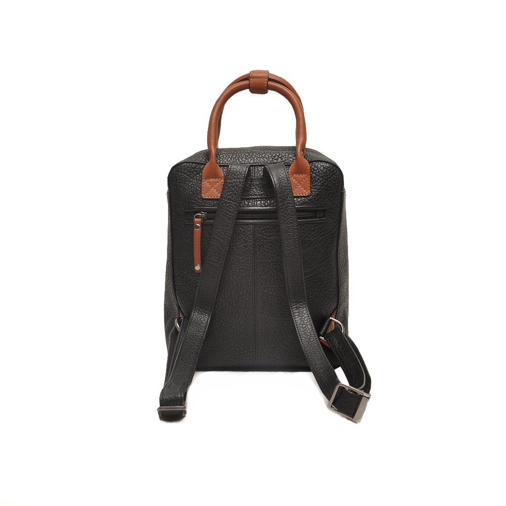 Berba Rucksack Chamonix Black | Echtes Leder