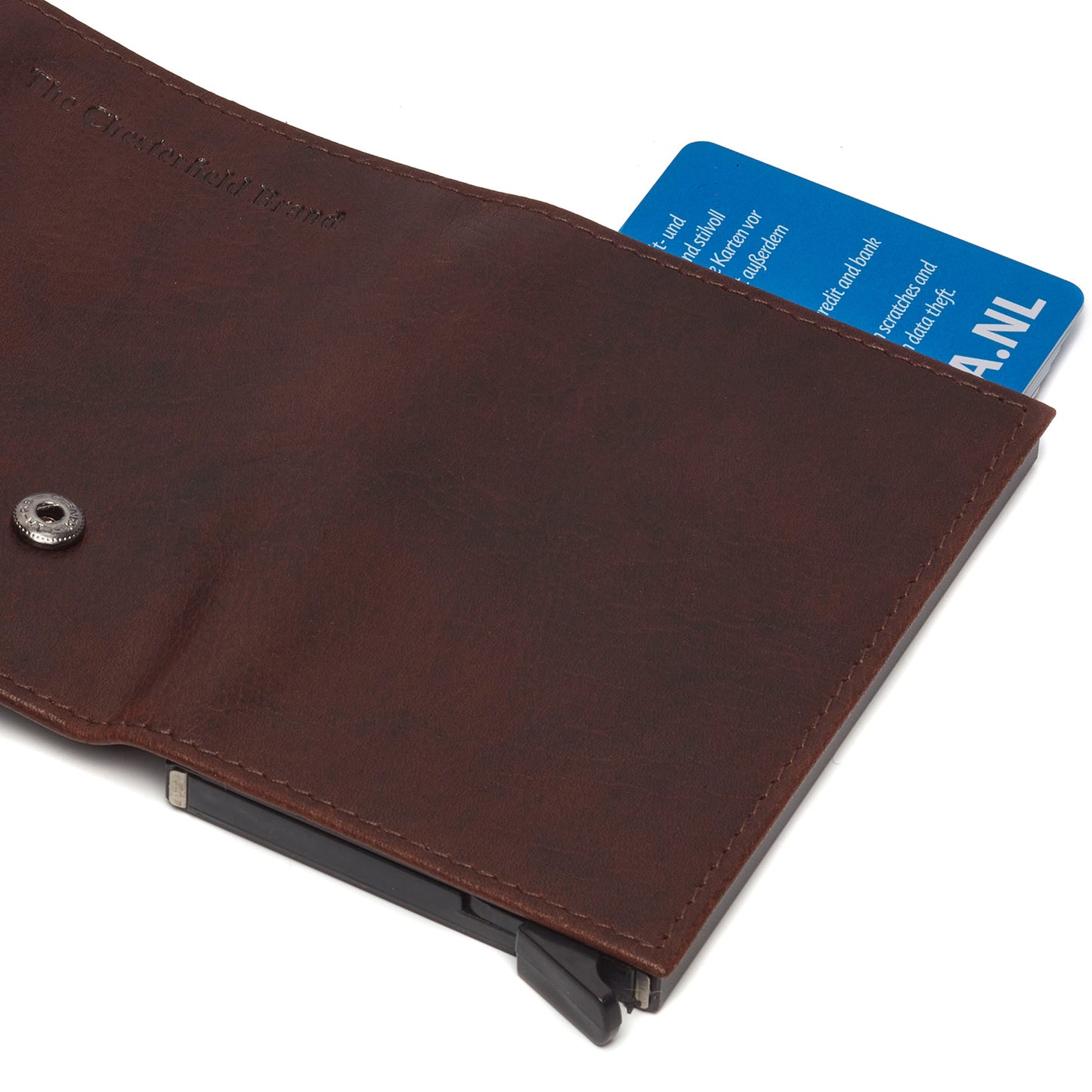 The Chesterfield Brand Kreditkartenetui MANNHEIM Braun | Echtes Leder