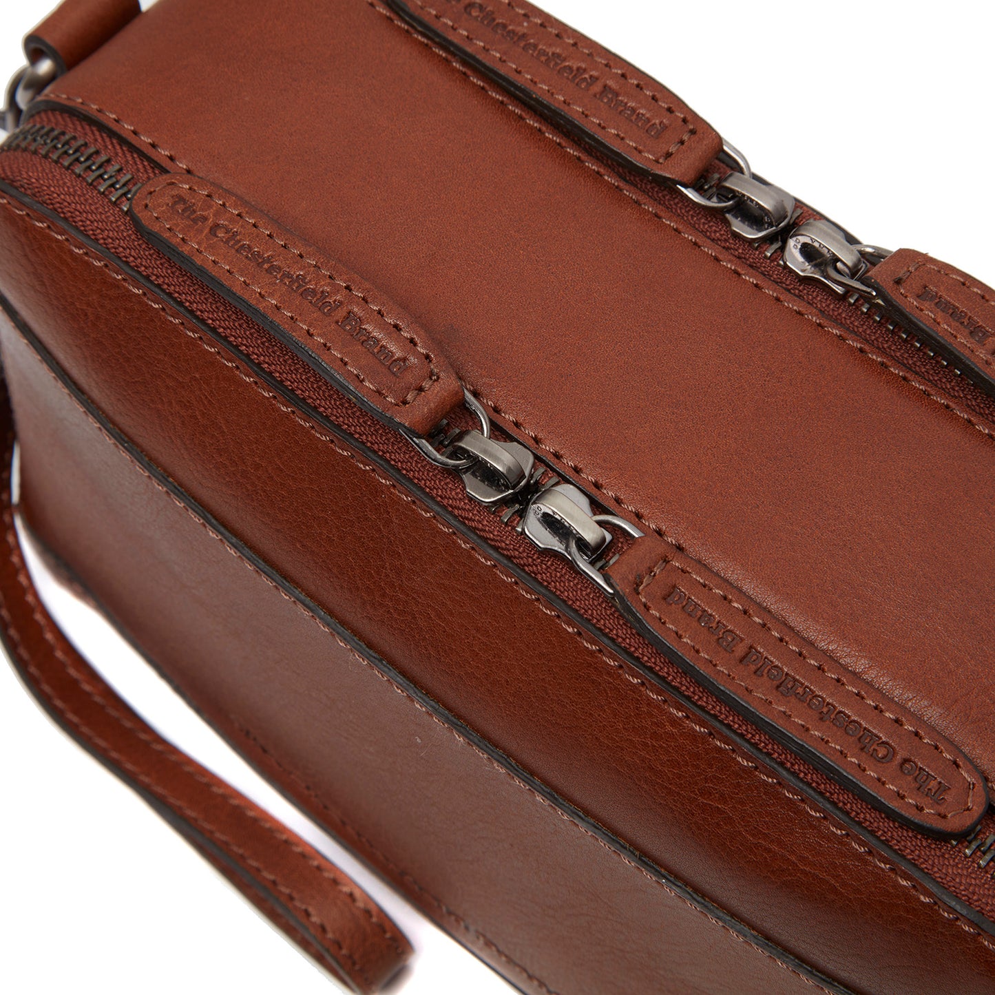 The Chesterfield Brand Umhängetasche BARDOLINO Cognac | Echtes Leder