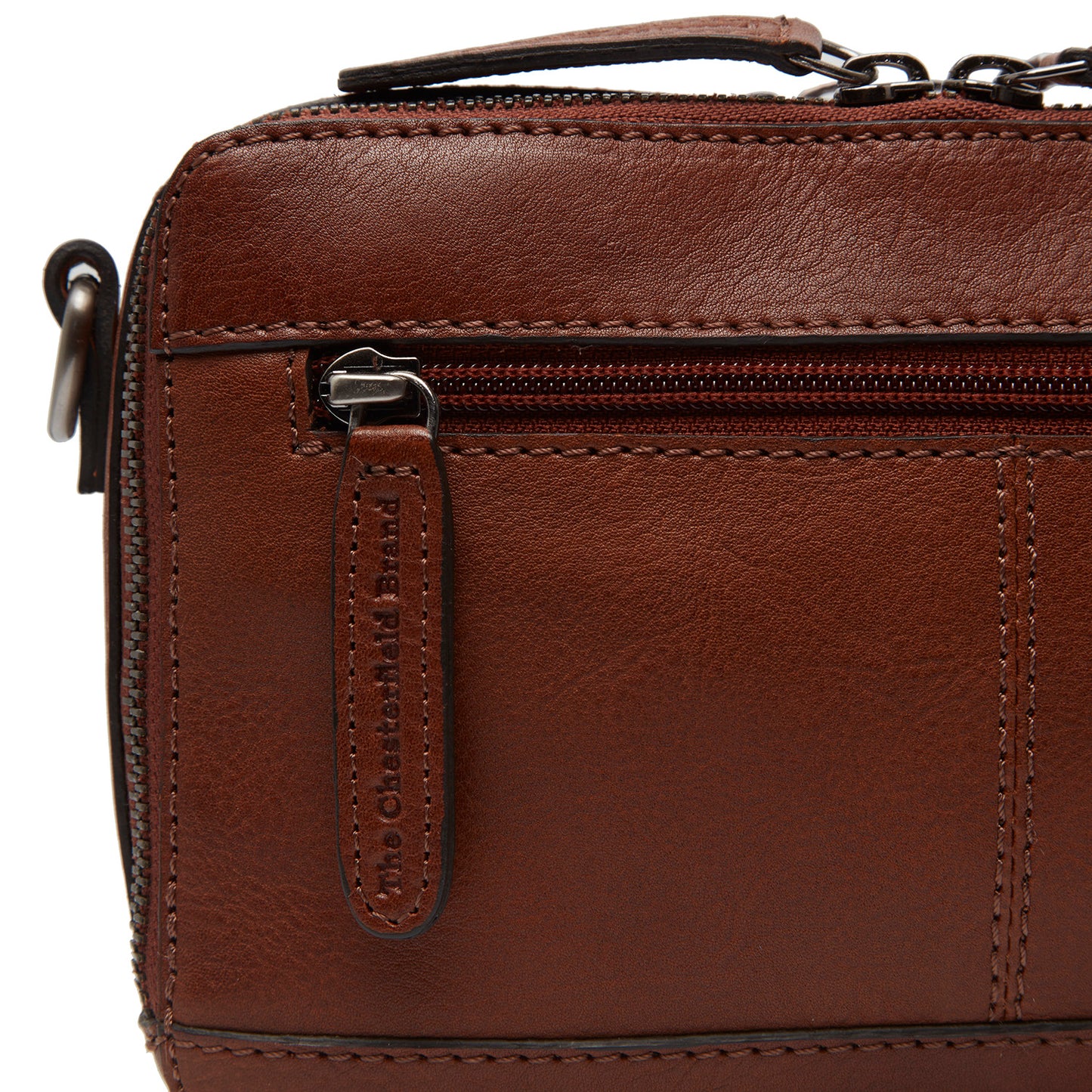 The Chesterfield Brand Umhängetasche BARDOLINO Cognac | Echtes Leder