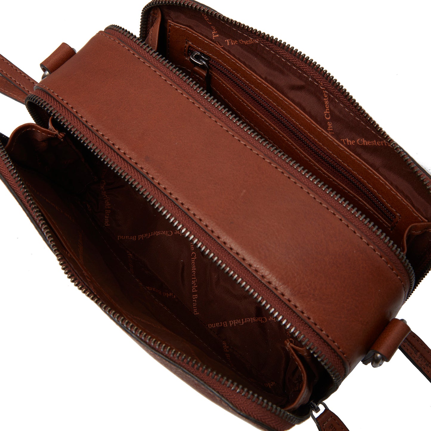 The Chesterfield Brand Umhängetasche BARDOLINO Cognac | Echtes Leder