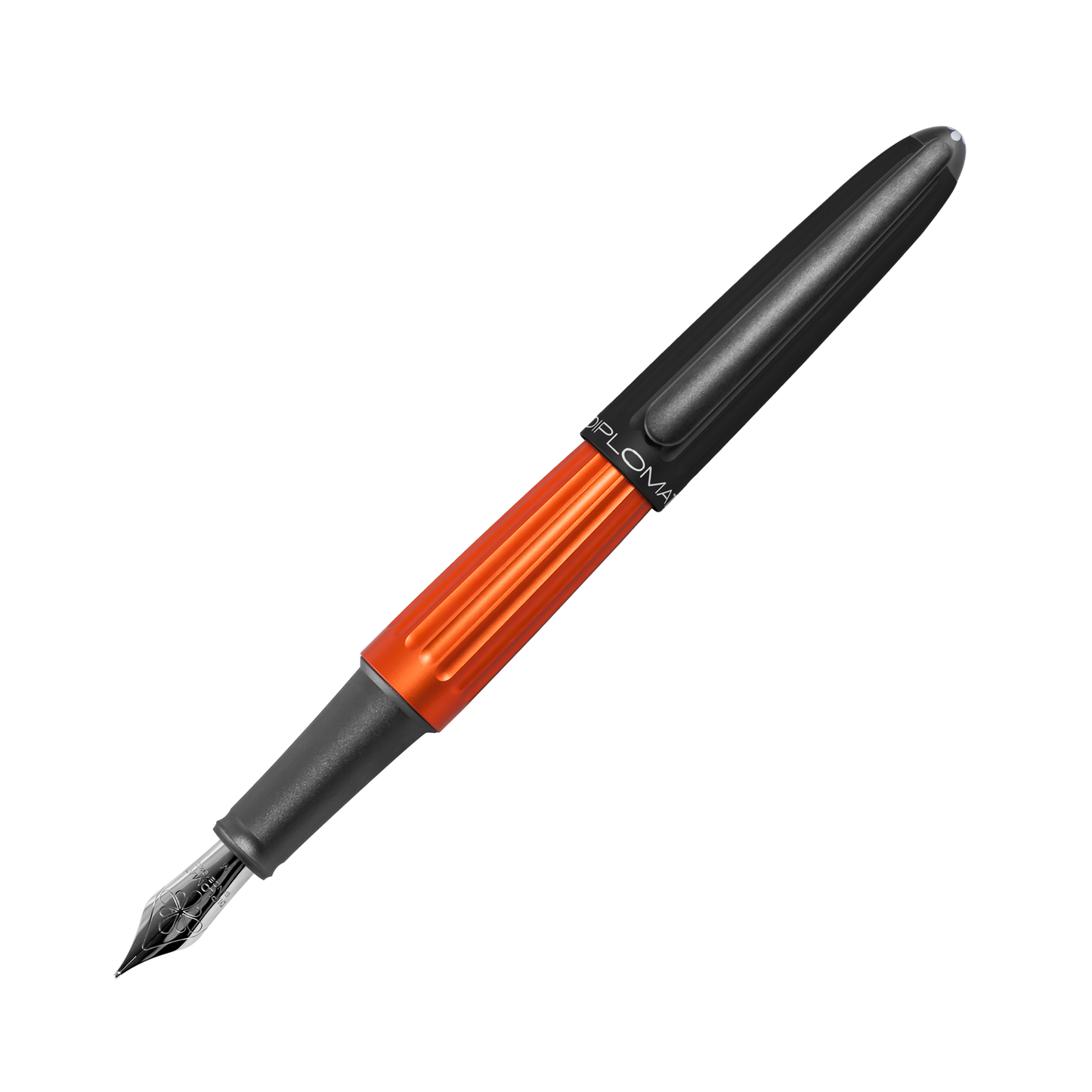 Diplomat Füllfederhalter AERO Schwarz/Orange 14k
