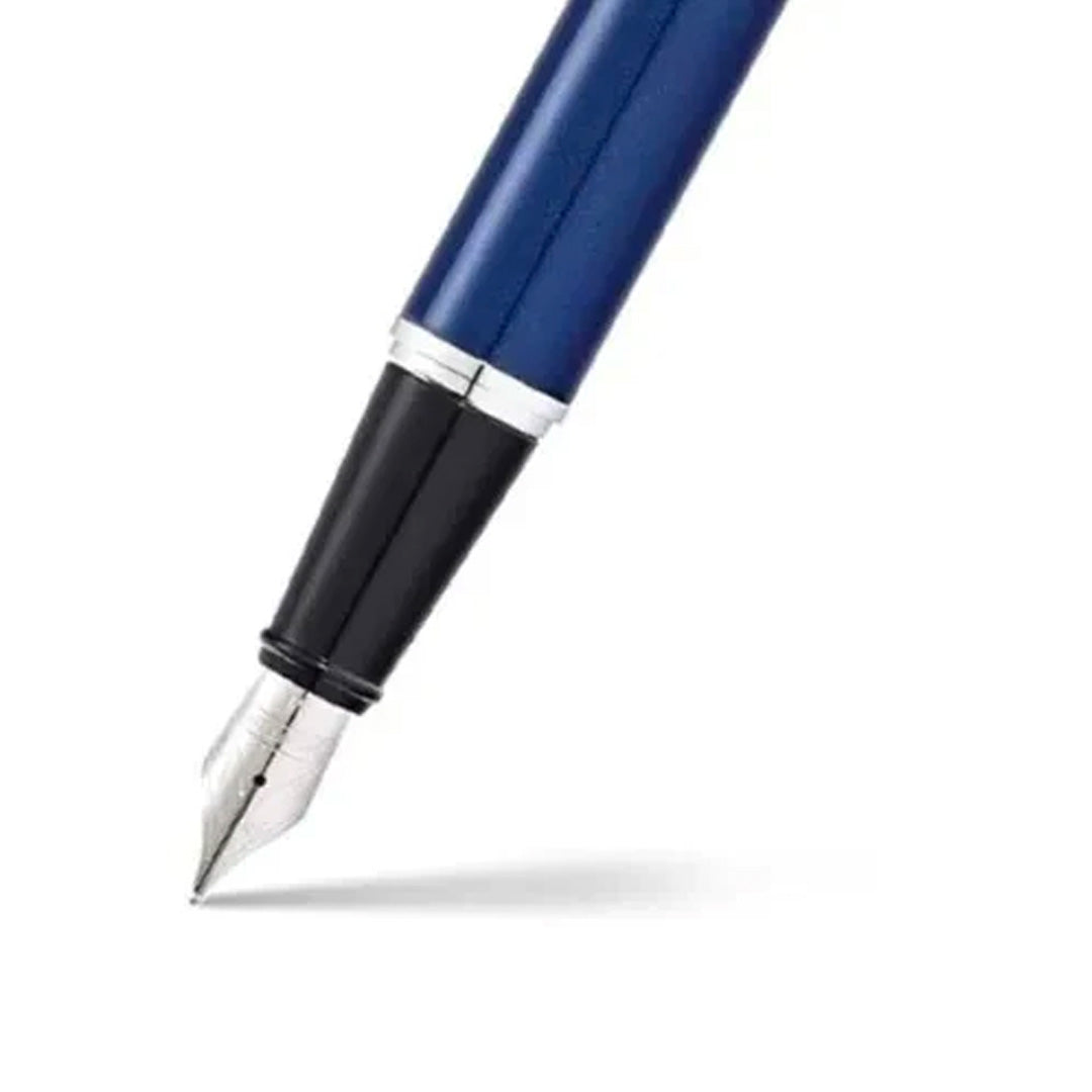 Sheaffer Füllfederhalter 300 blauer Schaft mit verchromten Beschlägen