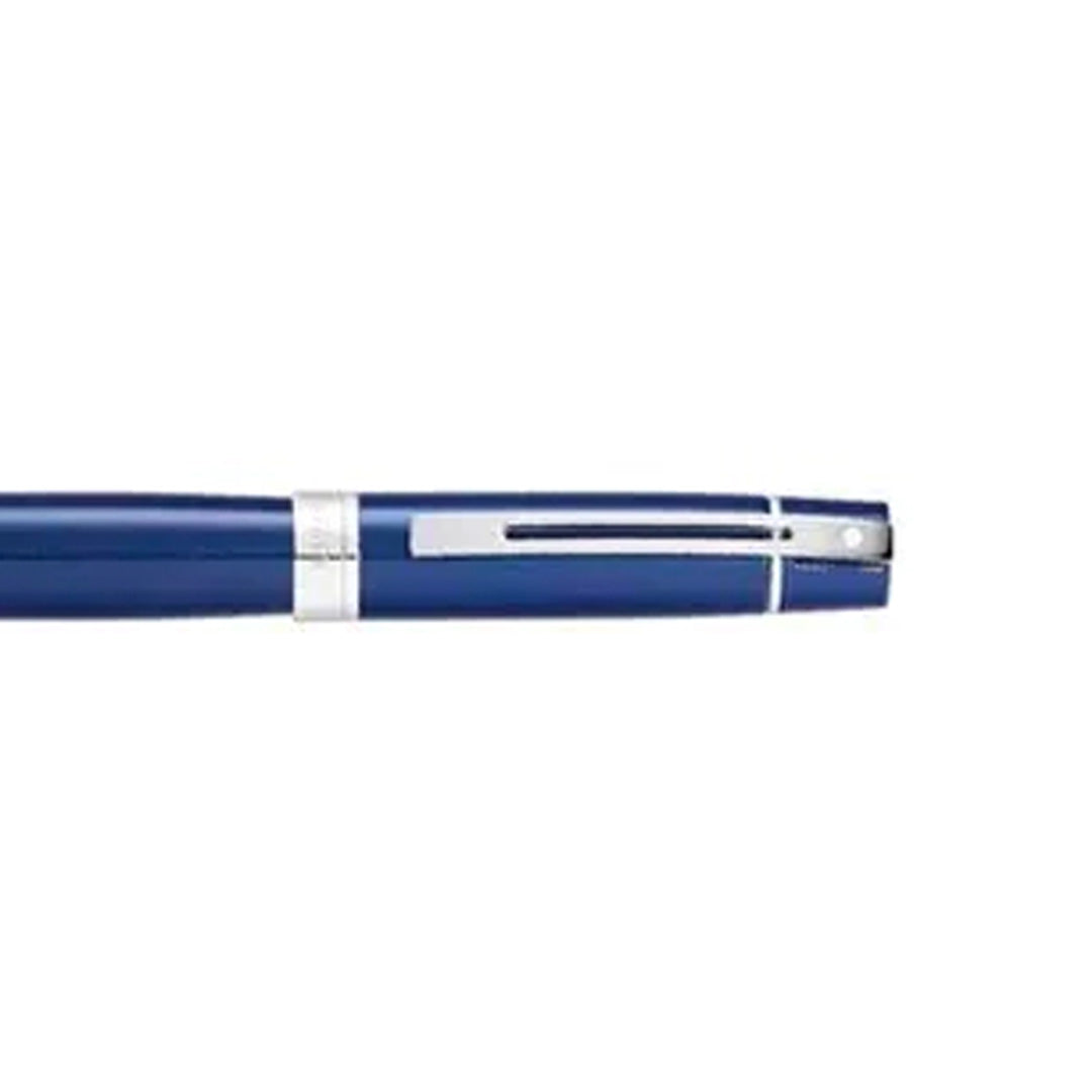 Sheaffer Füllfederhalter 300 blauer Schaft mit verchromten Beschlägen