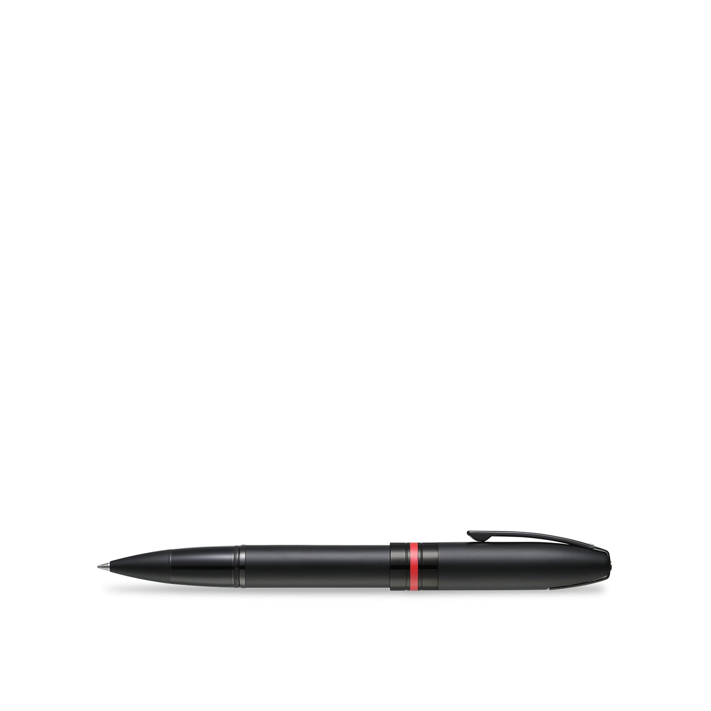 Sheaffer Tintenroller Icon mattschwarz mit roten PVD-Beschlägen