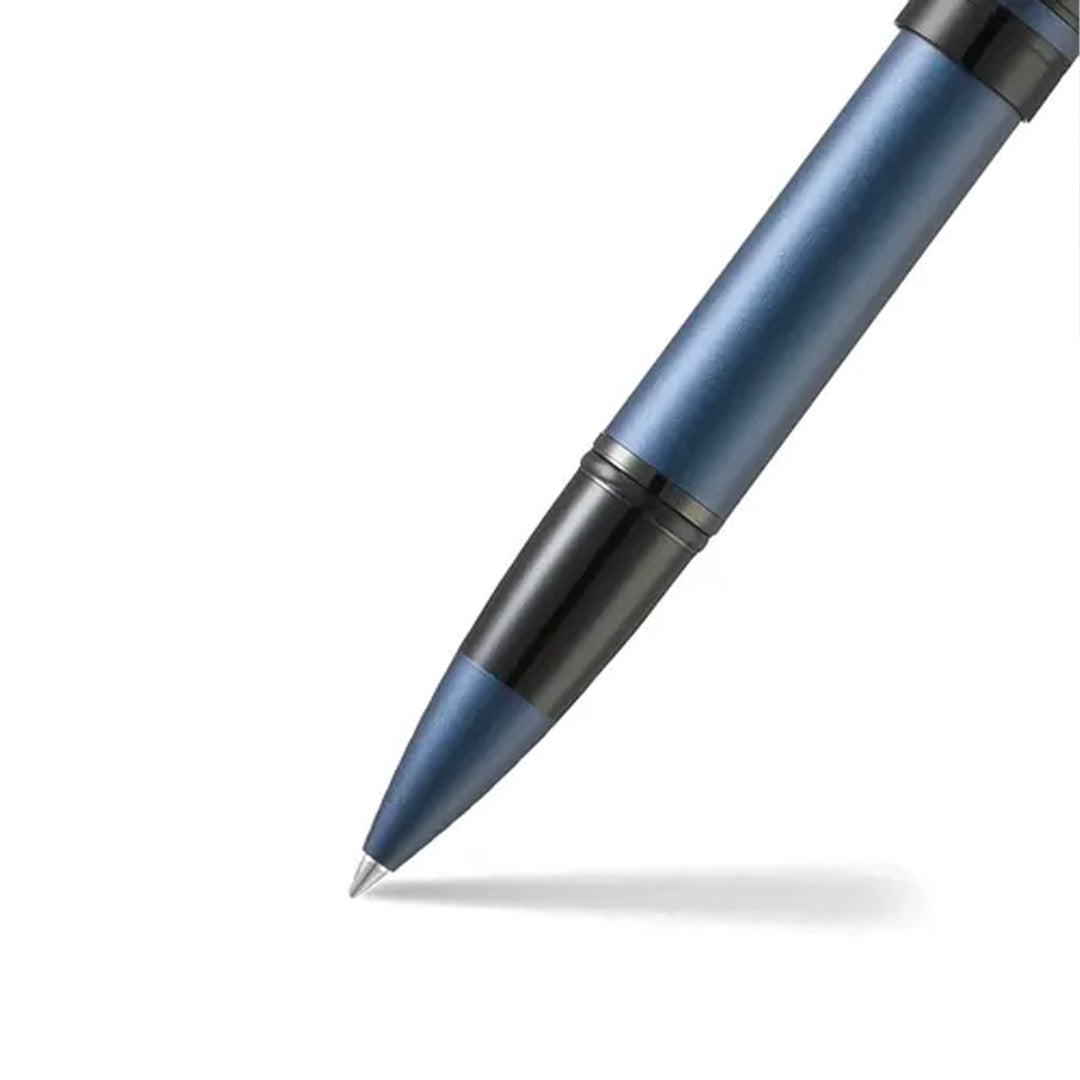 Sheaffer Tintenroller Icon mattblau mit schwarzen PVD-Beschlägen
