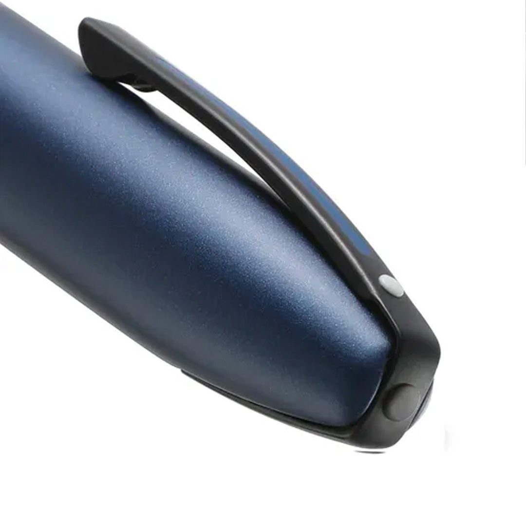 Sheaffer Tintenroller Icon mattblau mit schwarzen PVD-Beschlägen