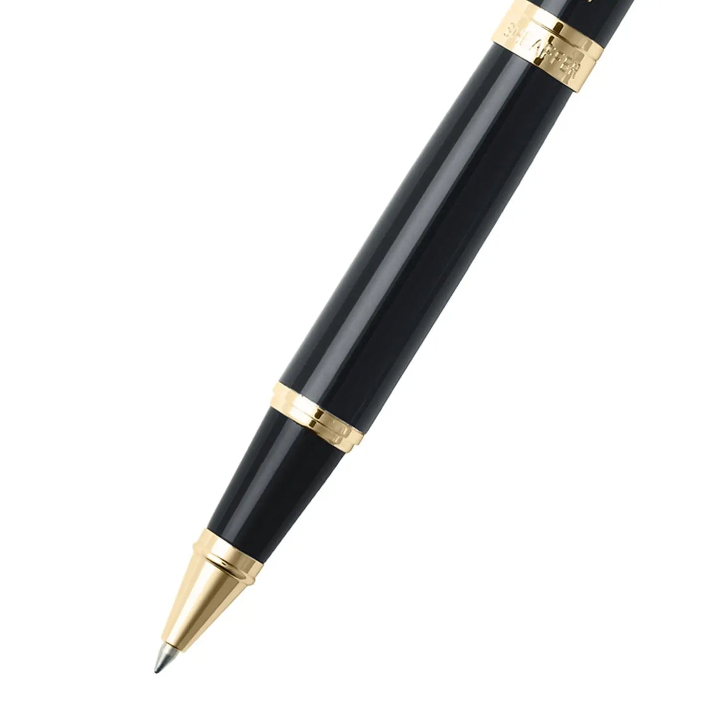 Sheaffer Tintenroller 300 schwarzer Schaft mit goldfarbenen Beschlägen
