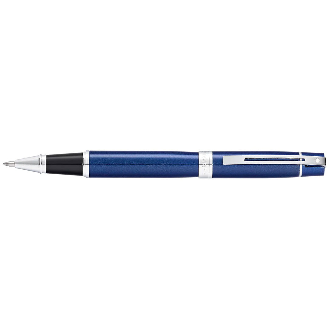 Sheaffer Tintenroller 300 blauer Schaft mit verchromten Beschlägen