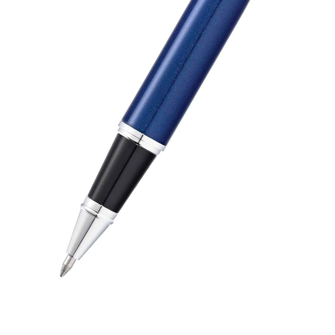 Sheaffer Tintenroller 300 blauer Schaft mit verchromten Beschlägen
