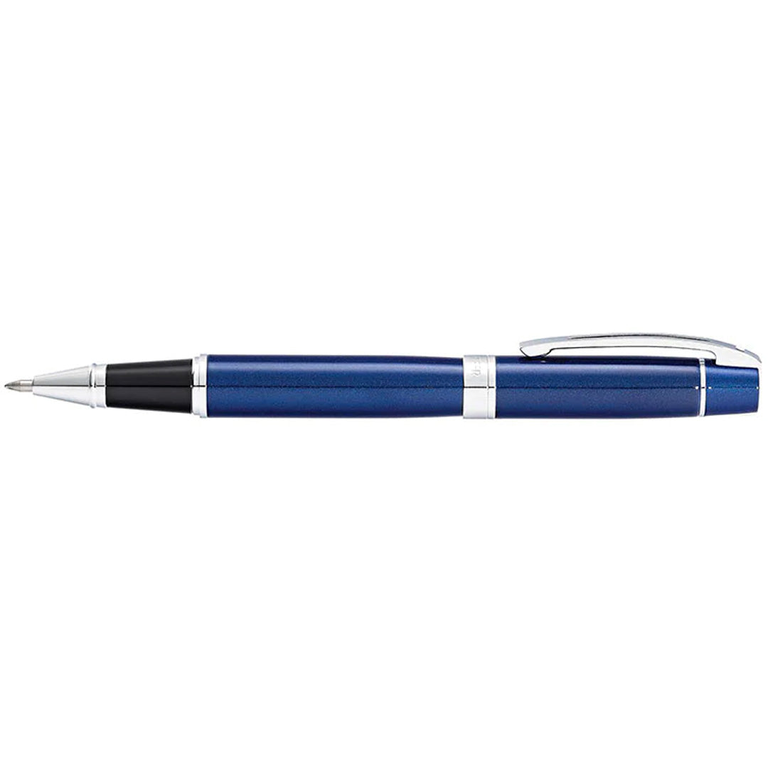 Sheaffer Tintenroller 300 blauer Schaft mit verchromten Beschlägen