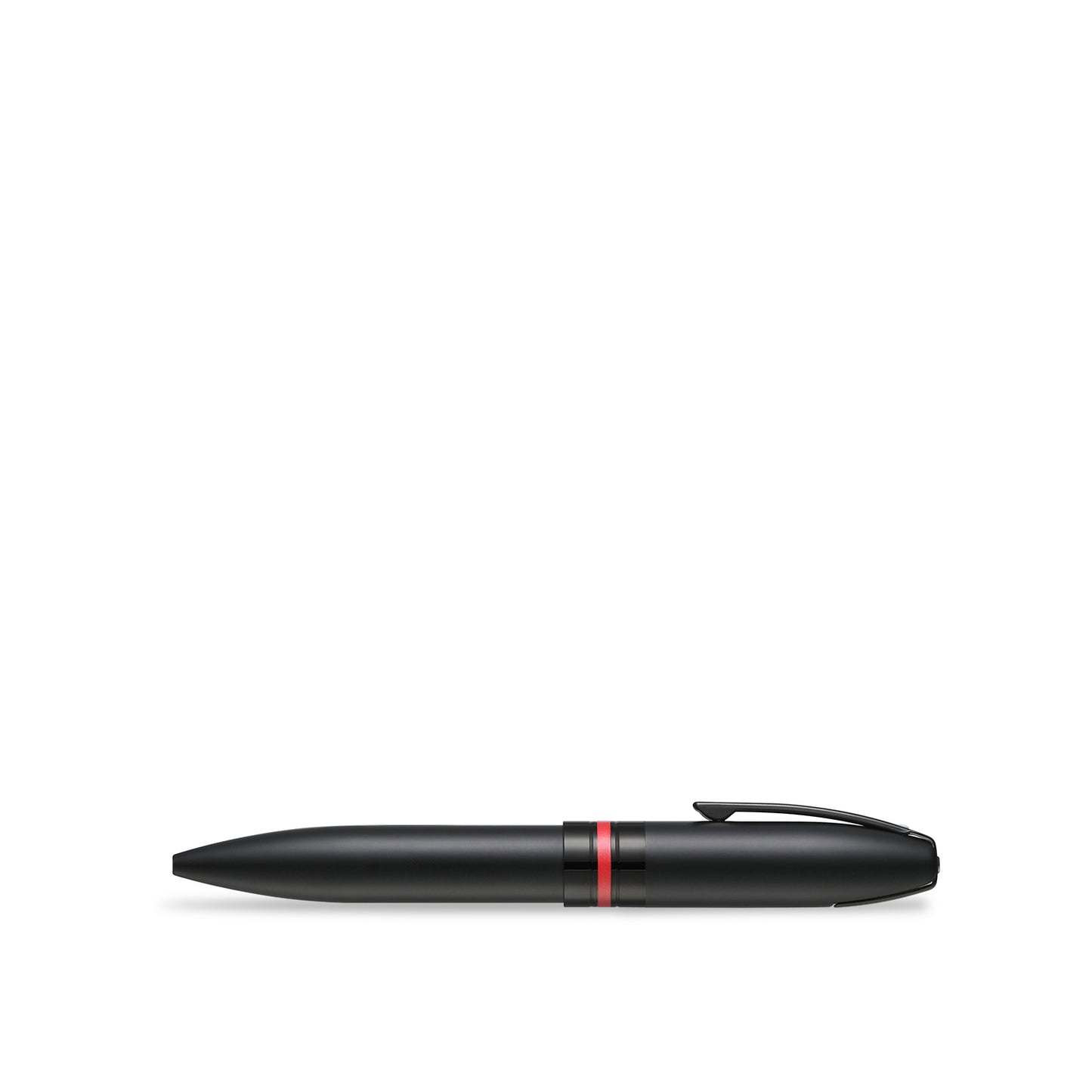 Sheaffer Kugelschreiber Icon mattschwarz mit roten PVD-Beschlägen