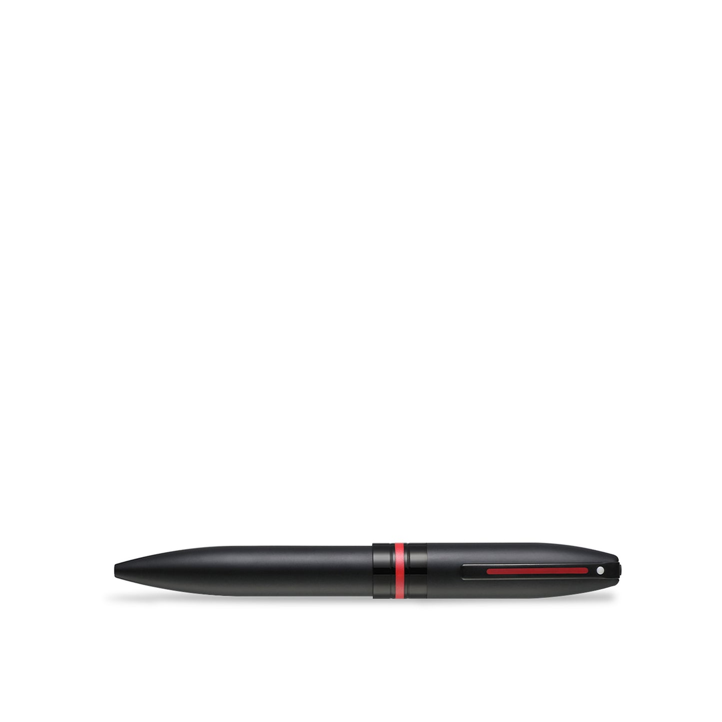 Sheaffer Kugelschreiber Icon mattschwarz mit roten PVD-Beschlägen