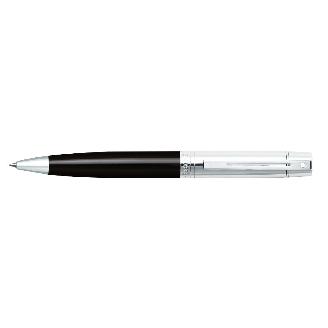 Sheaffer Kugelschreiber 300 schwarzer Schaft mit verchromter Kappe