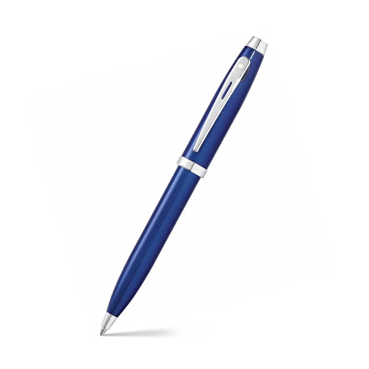 Sheaffer Kugelschreiber 100 blauer Schaft mit verchromten Beschlägen – Hakador