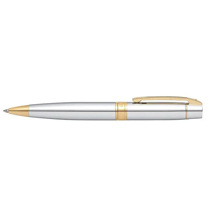 Sheaffer Kugelschreiber 300 verchromt mit goldfarbenen Beschlägen