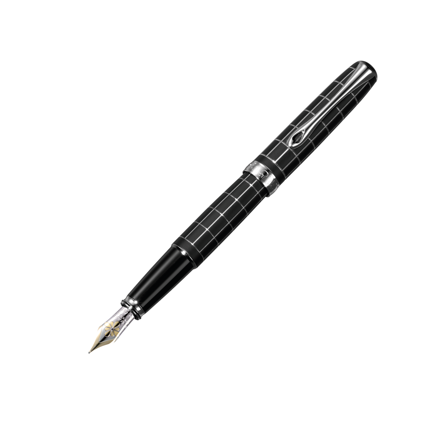 Diplomat Füllfederhalter EXCELLENCE A Plus Raute Guillochiert Lapis Schwarz 14k