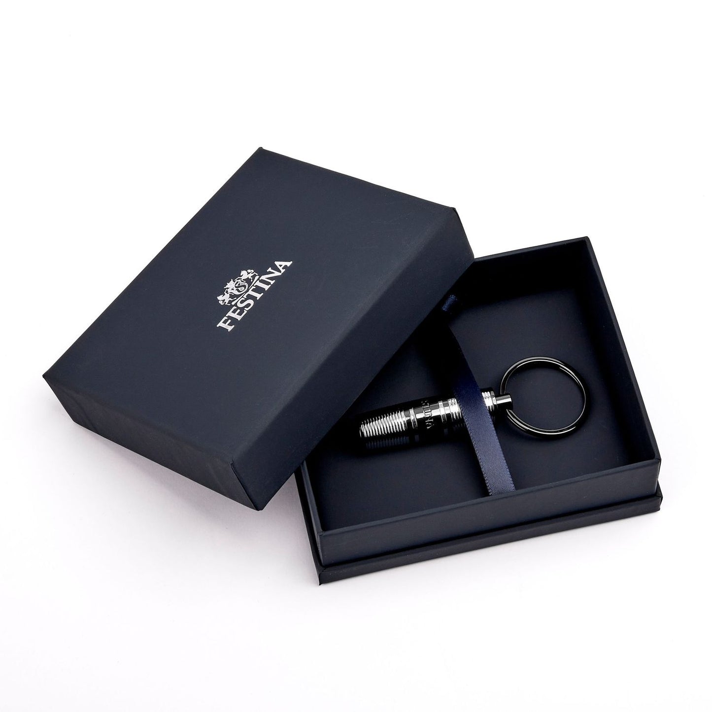 Festina Schlüsselring Bold Stripe Chrome & Gun