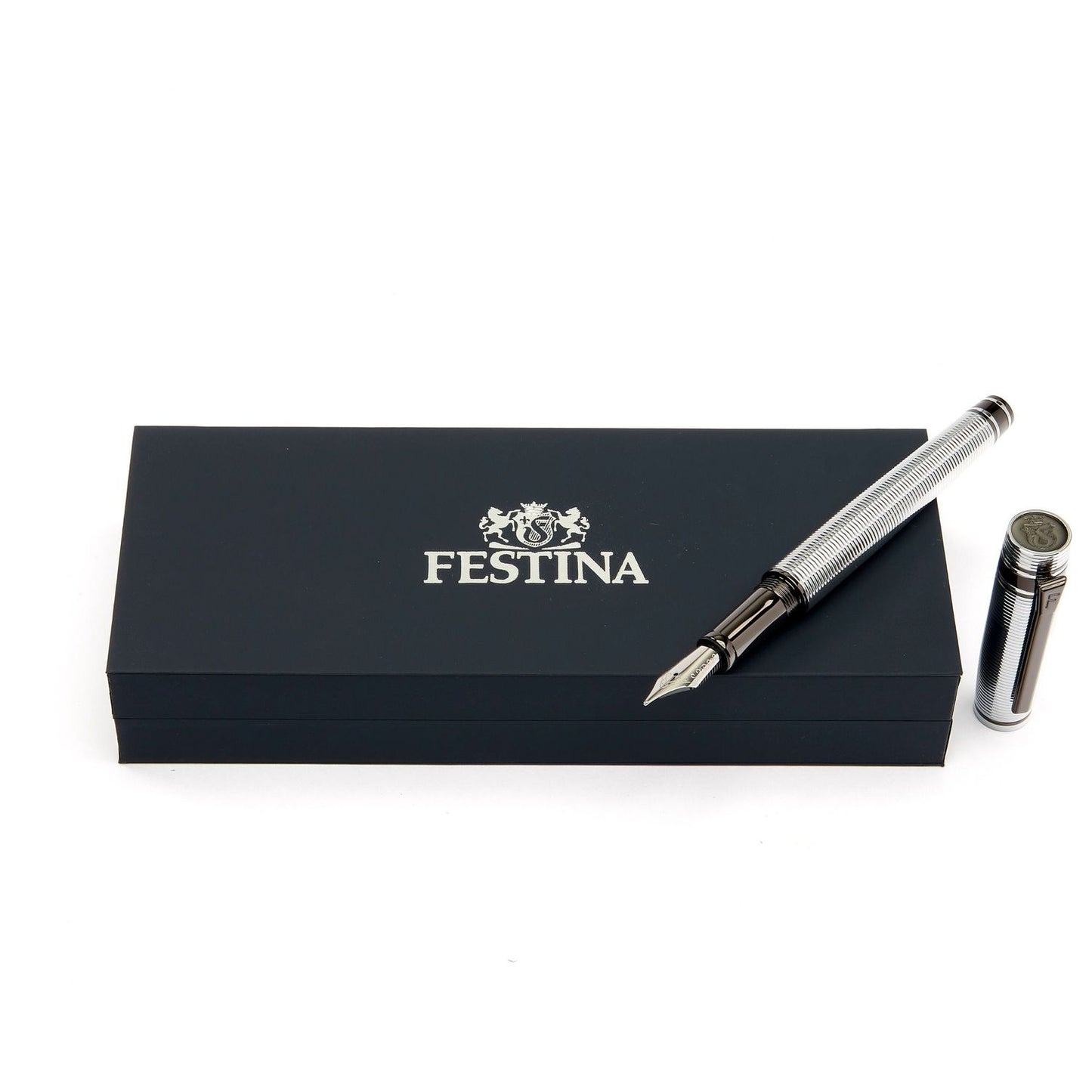 Festina Füllfederhalter Bold Stripe Chrome & Gun