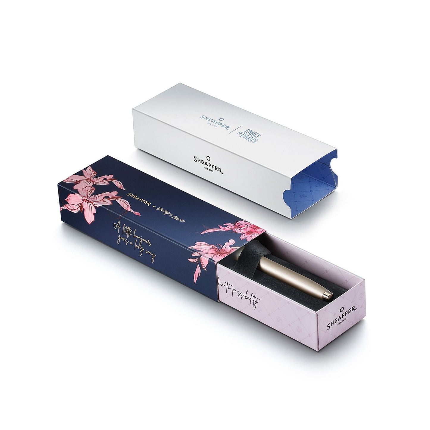 Sheaffer Tintenroller 100 Emily in Paris Champagner Gold
