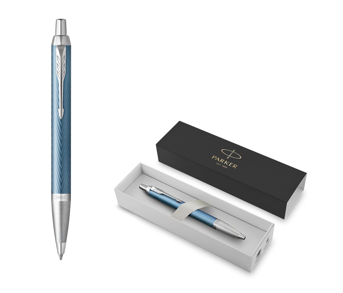 Parker Kugelschreiber IM Premium Blaugrau CT