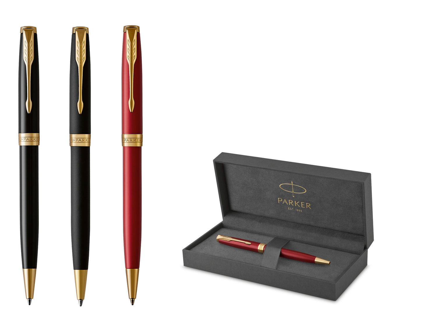 Parker Kugelschreiber SONNET Core Lackschwarz GC