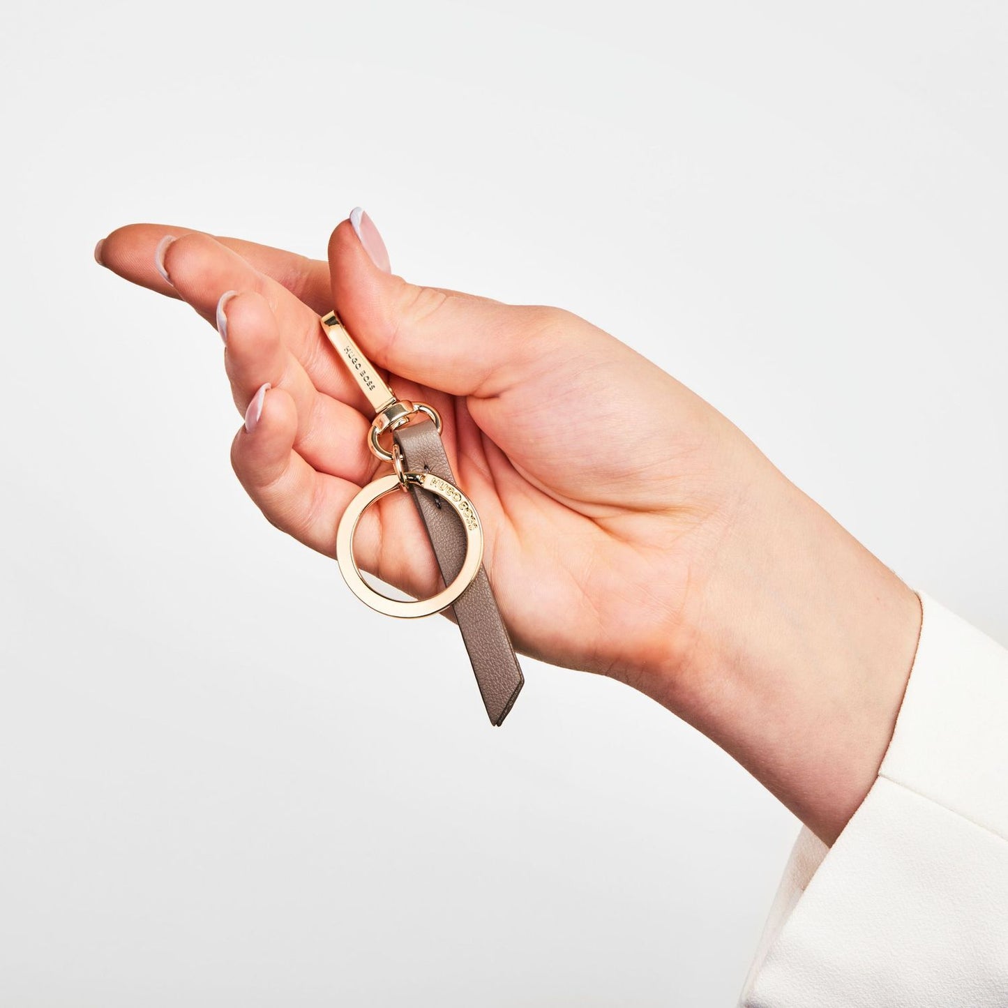 Hugo Boss Schlüsselring Triga Taupe