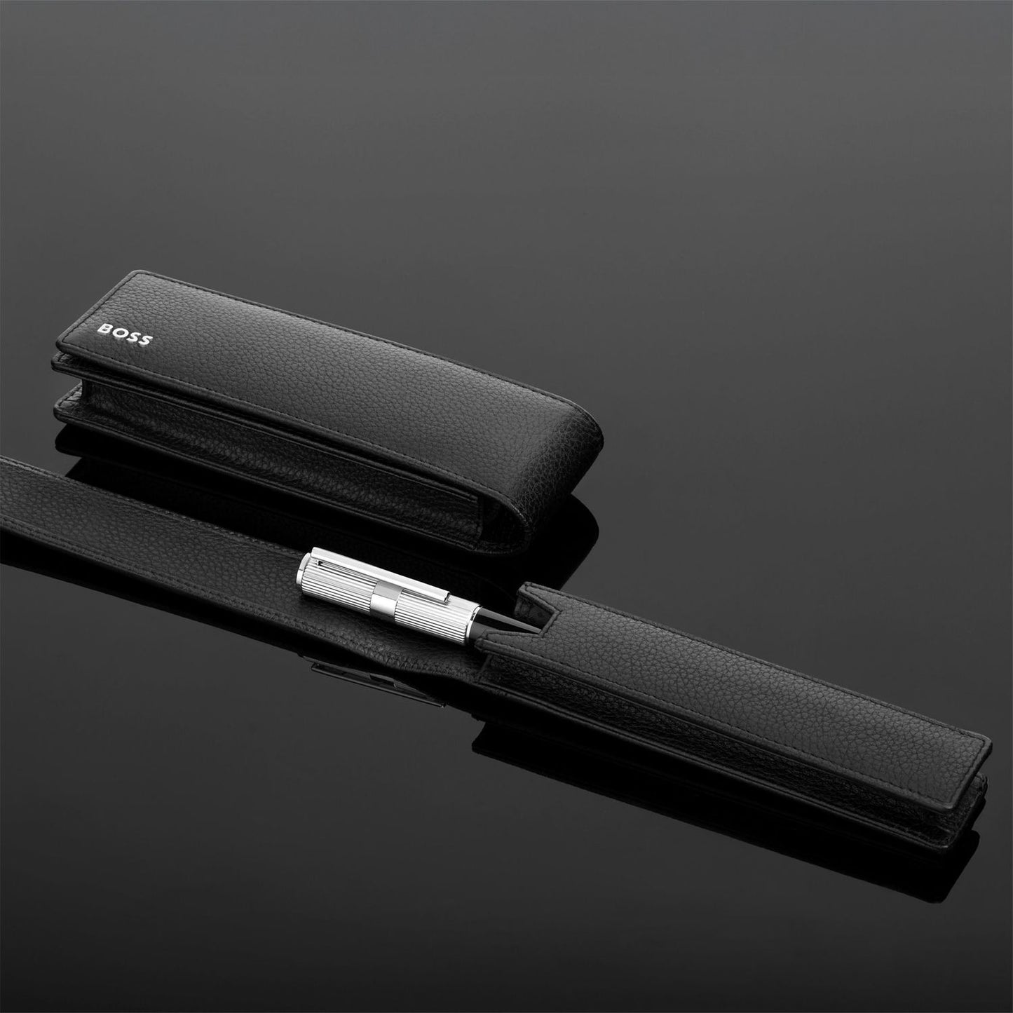 Hugo Boss Schreibgeräteetui Classic Grained Black