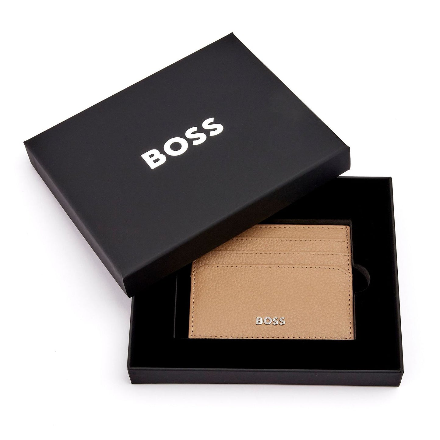 Hugo Boss Kartenhalter Classic Grained Camel