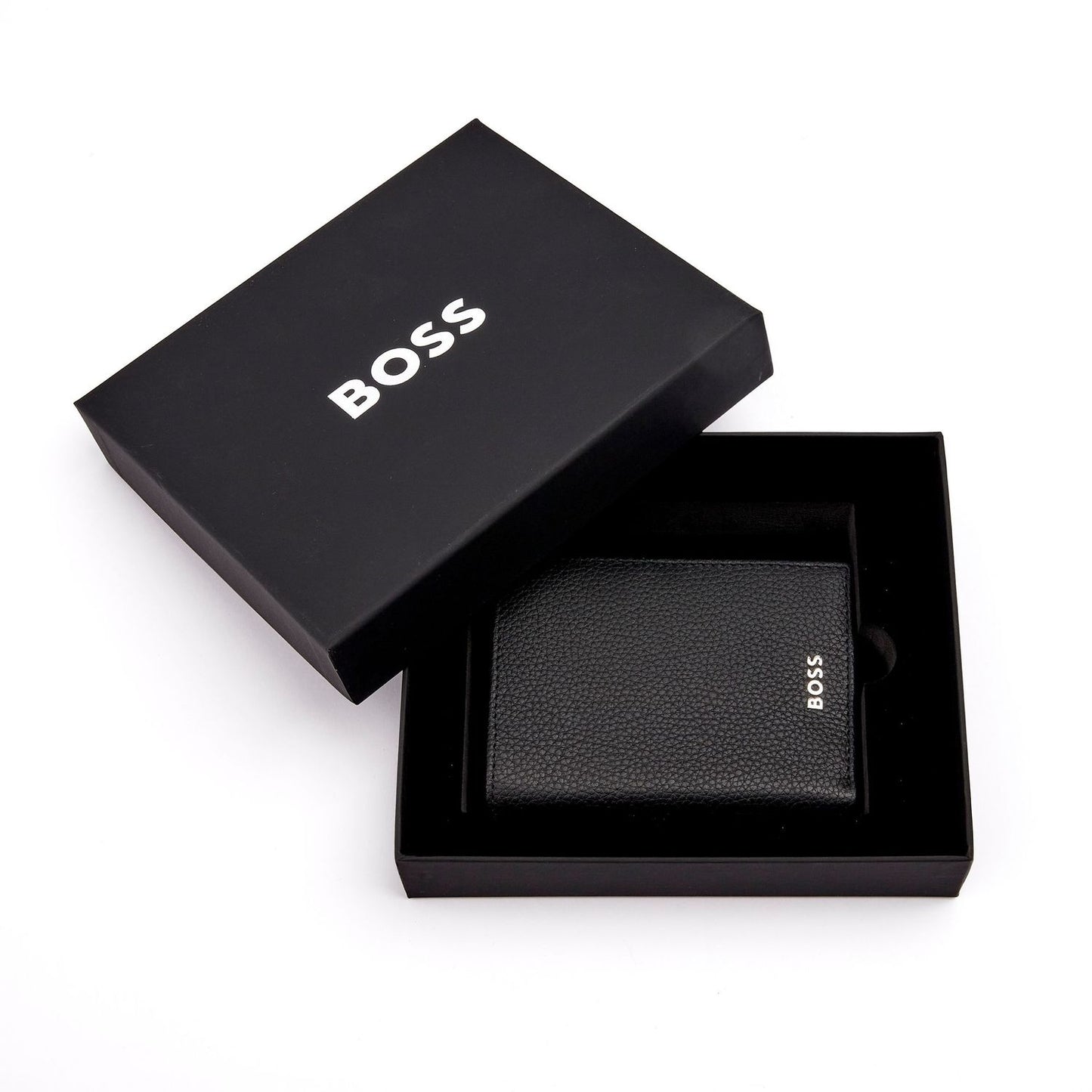 Hugo Boss Kartenetui mit Umschlag Classic Grained Black