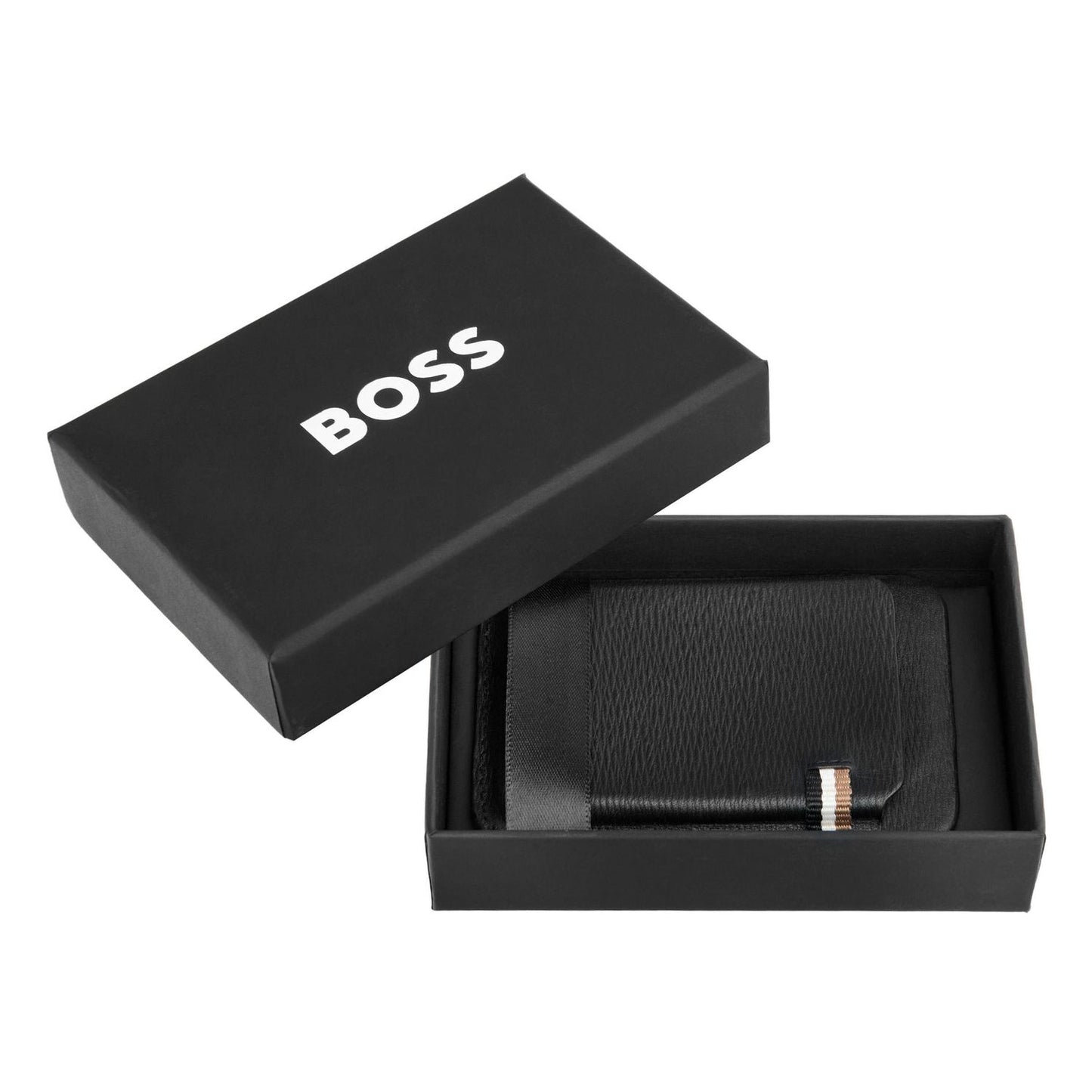 Hugo Boss Card holder with Magnet Mobile Iconic Black