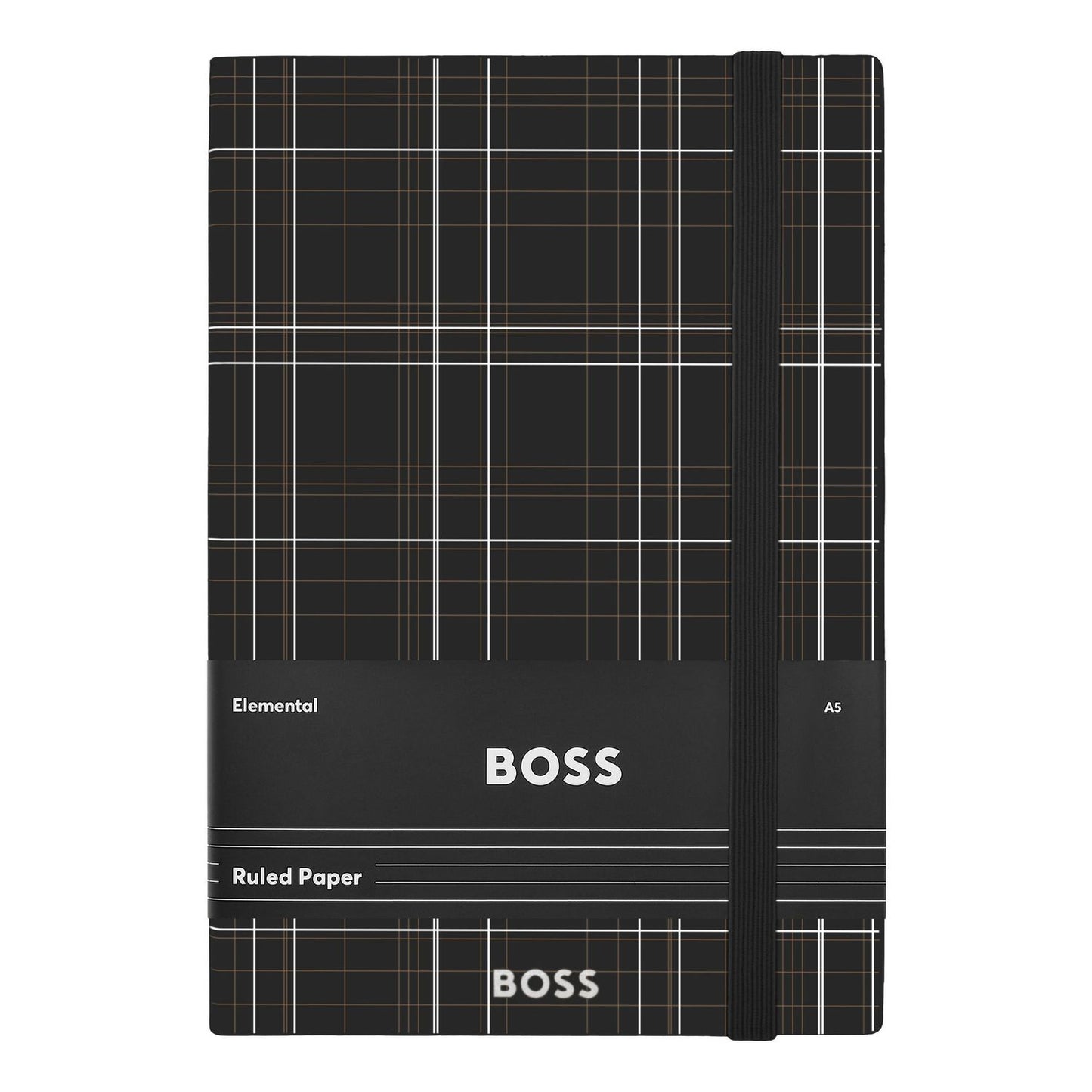 Hugo Boss A5 Notizbuch Checkered Black Lined