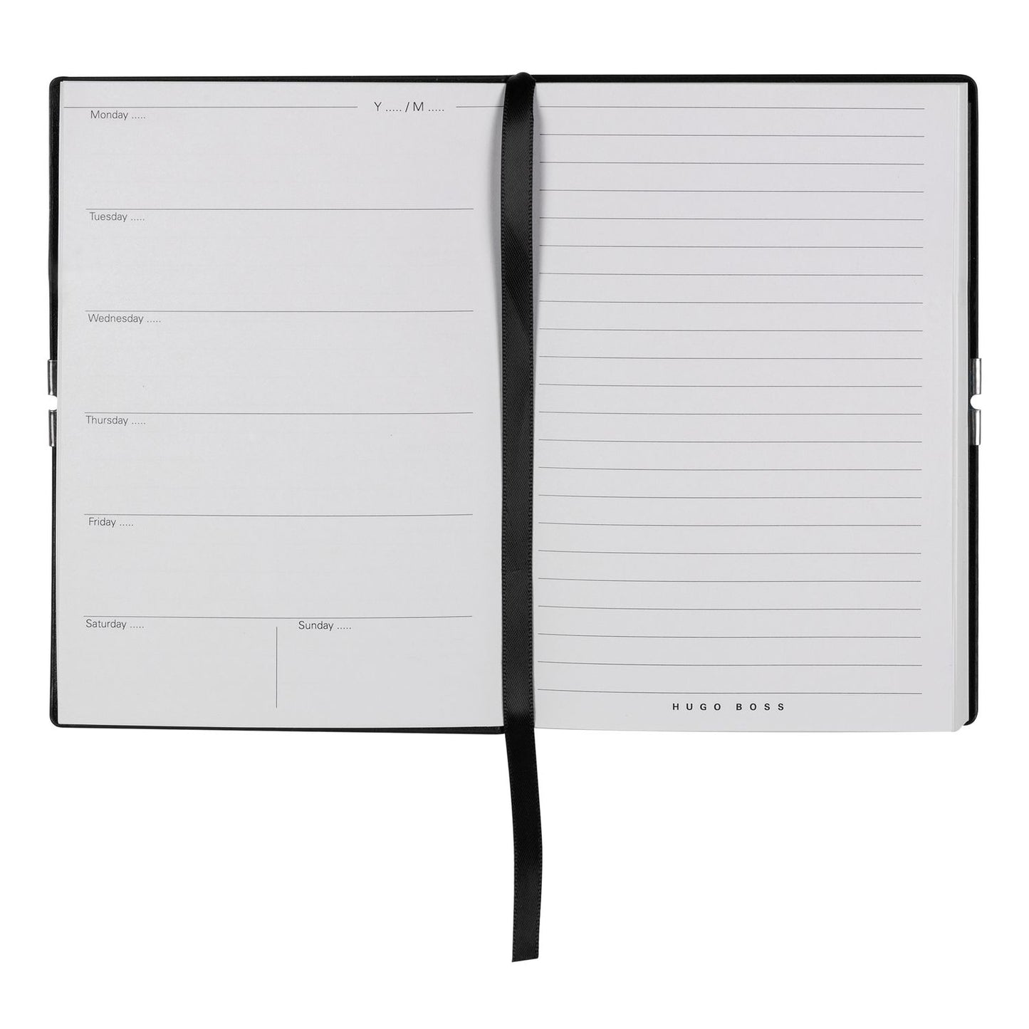Hugo Boss Notizbuch A6 Elegance Storyline Black Agenda
