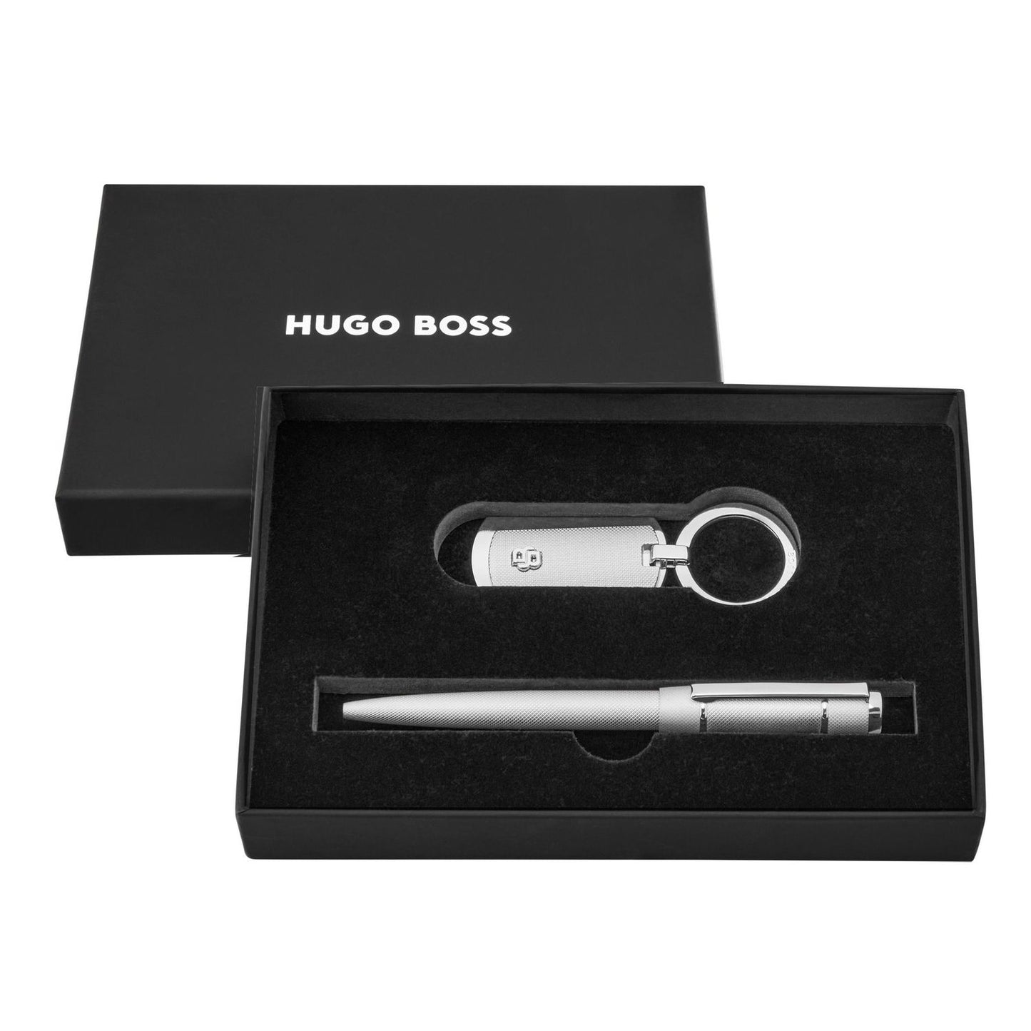 Hugo Boss Set HUGO BOSS Chrome (kugelschreiber & schlüsselring)