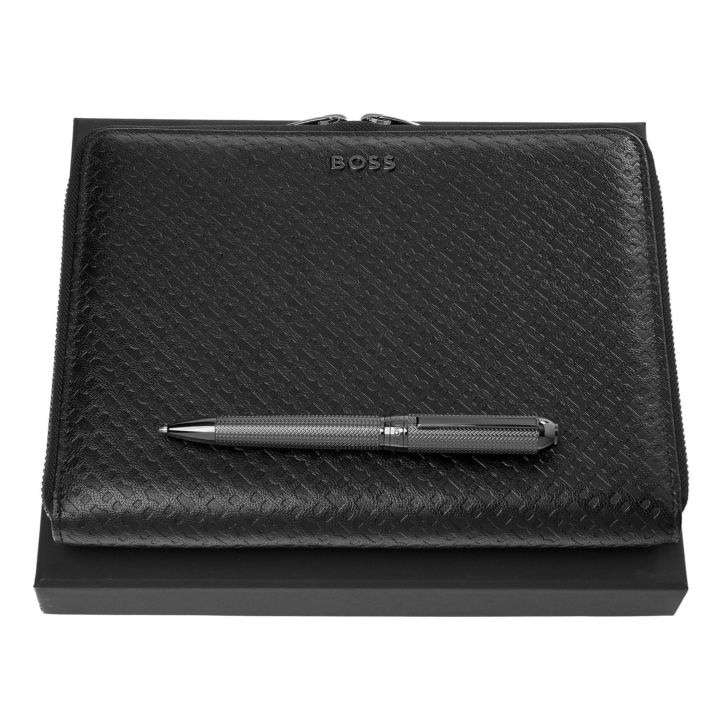 Hugo Boss Set HUGO BOSS (Kugelschreiber & A5 Konferenzmappe)
