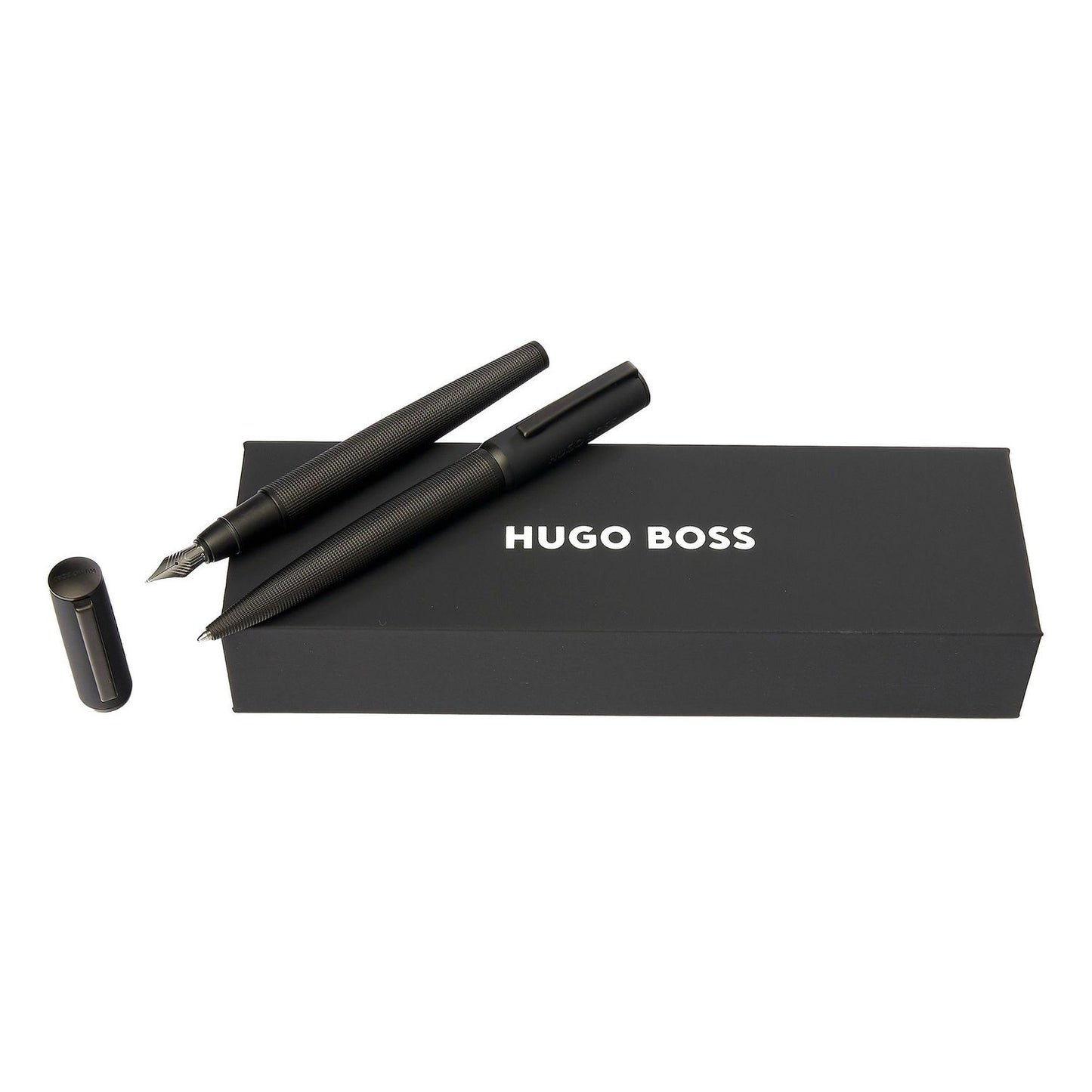 Hugo Boss Set Arche Iconic Black (kugelschreiber & füllfederhalter)