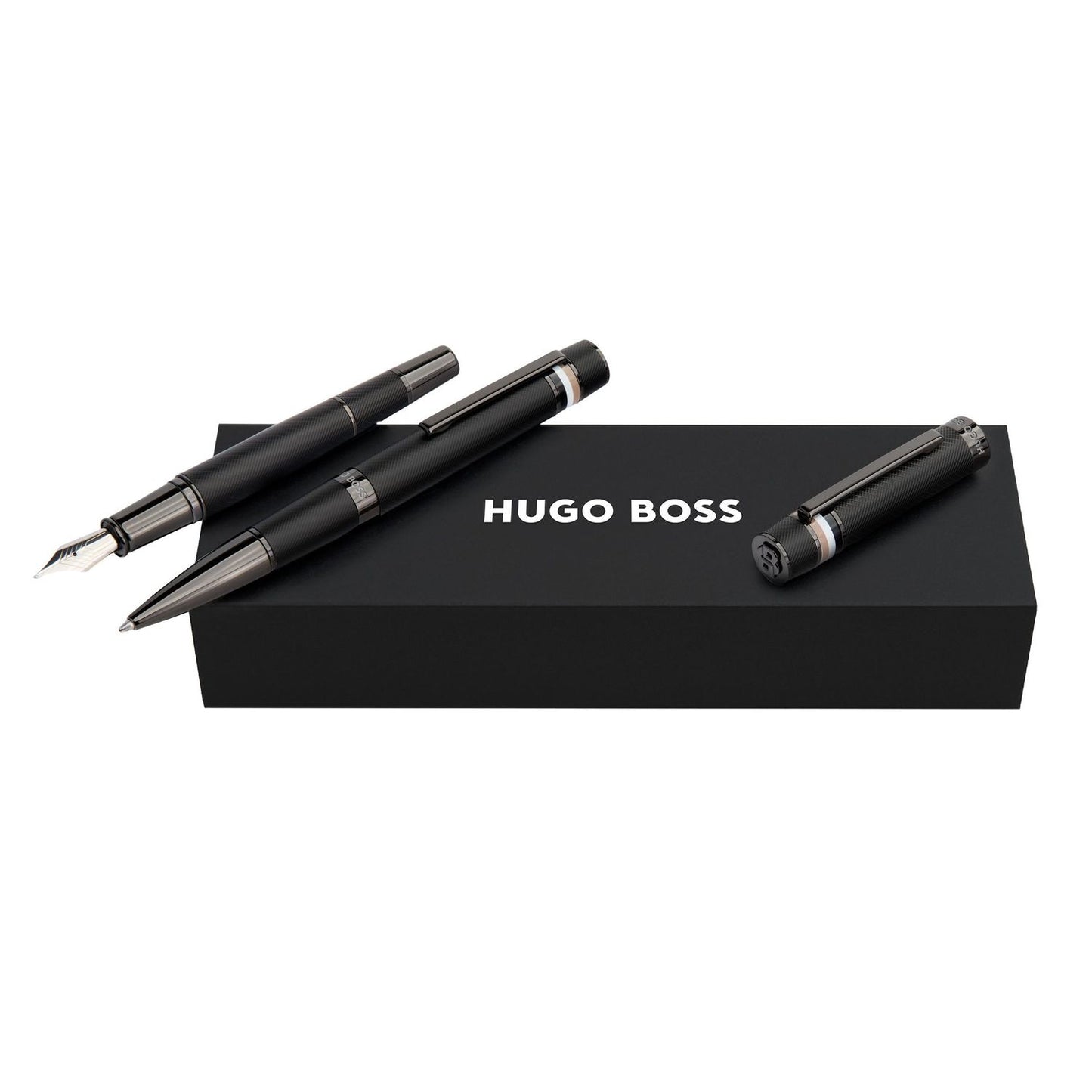 Hugo Boss Set Core Iconic Black (kugelschreiber & füllfederhalter)