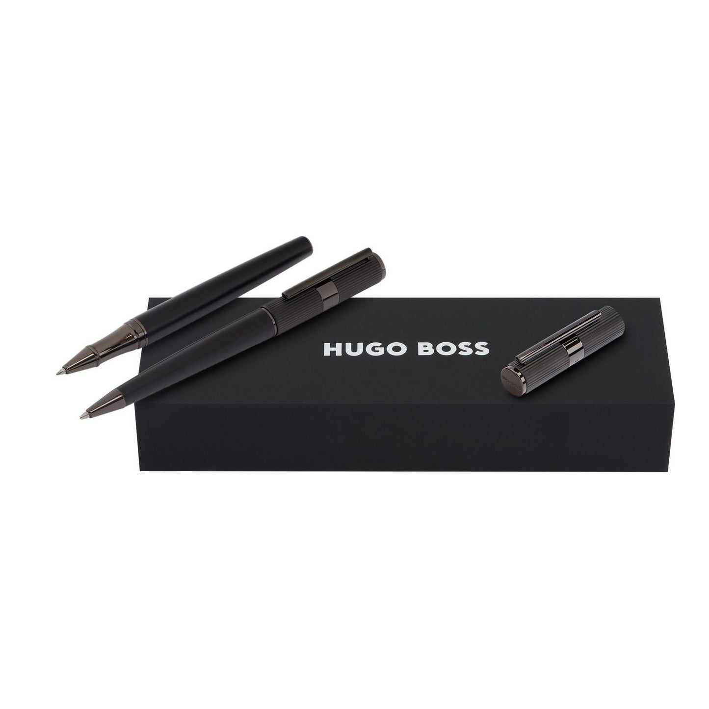 Hugo Boss Set Beam Black (kugelschreiber & tintenroller)