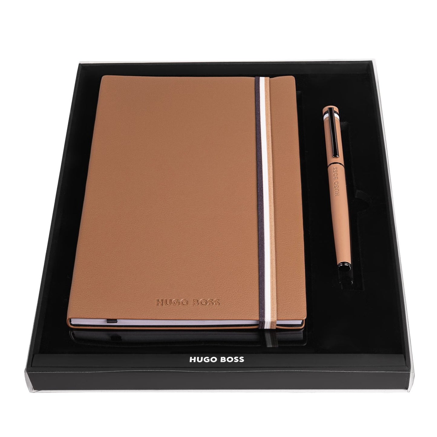 Hugo Boss Set Iconic Camel (Tintenroller + Notizbuch)