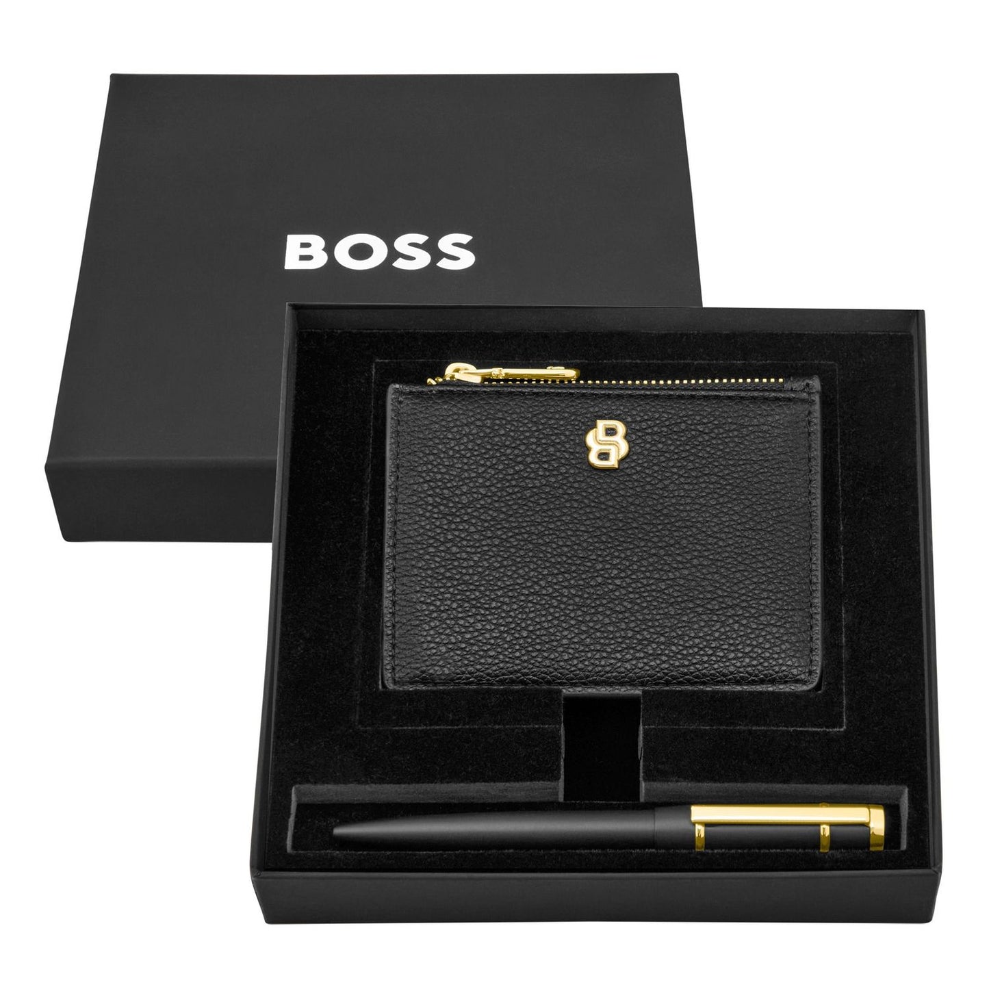 Hugo Boss Set HUGO BOSS Black (kugelschreiber & visitenkartenetui)