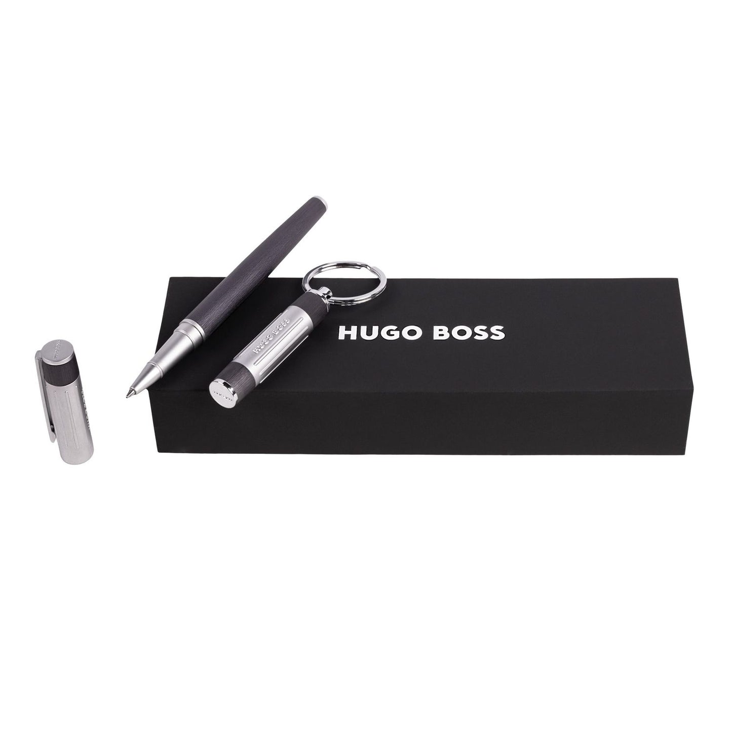 Hugo Boss Set Gear Ribs Gun (tintenroller & schlüsselring)