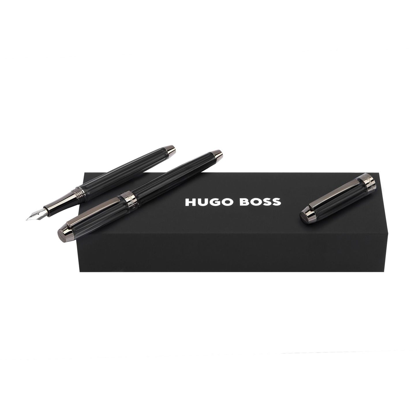 Hugo Boss Set Beam Black (tintenroller & füllfederhalter)