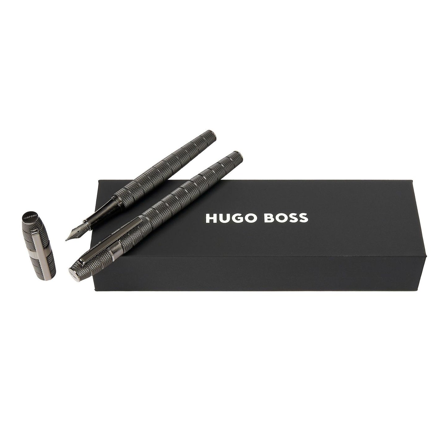 Hugo Boss Set Quantum Gun (tintenroller & füllfederhalter)